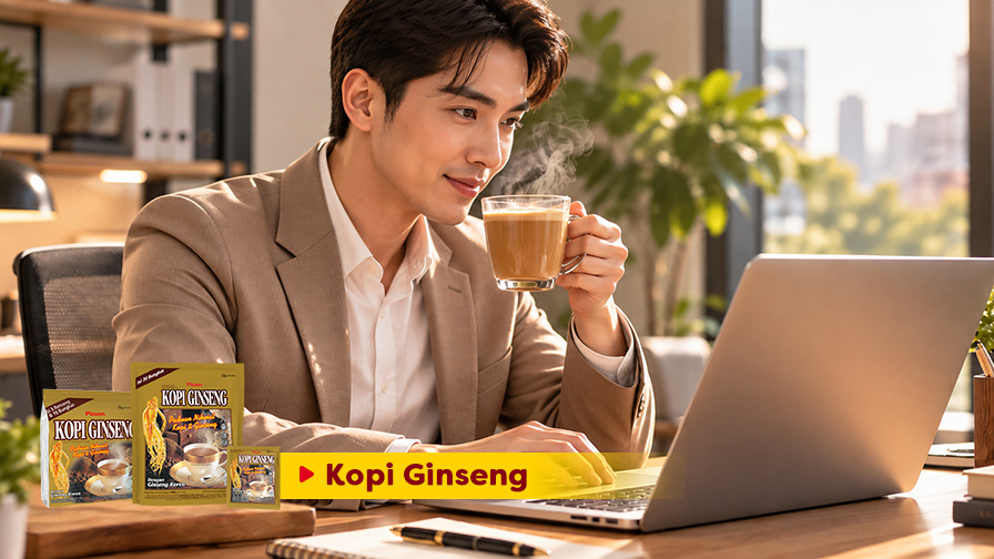 Kopi Ginseng untuk Stamina Kerja, Minuman yang Cocok Menemani Hari Produktif